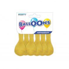 PALLONCINI IN LATTICE ORO 10 PEZZI