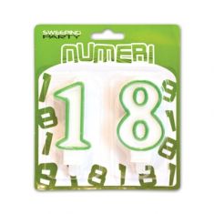 CANDELINA NR 28 VERDE BIANCO