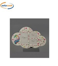 PORTAFOTO A MURO MULTI IN LEGNO 3 FOTO FANTASIA UNICORNO