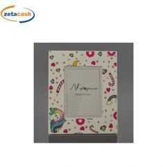 PORTAFOTO IN LEGNO 15 X 20 CM DISEGNO UNICORNO