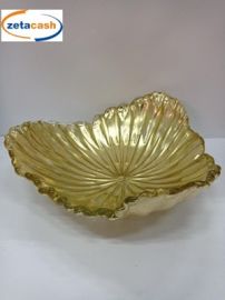 CENTROTAVOLA EGITTO FOGLIA ORO D 30 CM