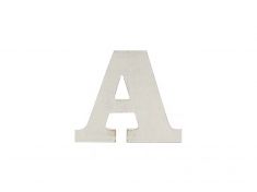 LETTERA A IN LEGNO SHABBY BIANCO DA APPOGGIO
