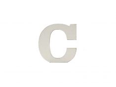 LETTERA C LEGNO BIANCO SHABBY CM 10X10