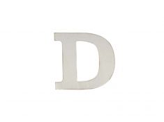 LETTERA D IN LEGNO SHABBY BIANCO DA APPOGGIO
