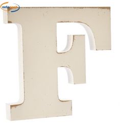 LETTERA "F" IN LEGNO SHABBY DA APPOGGIO