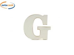 LETTERA G IN LEGNO SHABBY BIANCO DA APPOGGIO