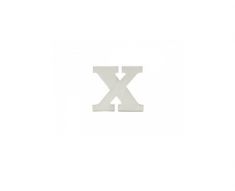 LETTERA "X" IN LEGNO BIANCO SHABBY DA APPOGGIO
