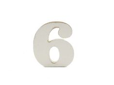 NUMERO 6 IN LEGNO