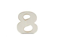 NUMERO 8 IN LEGNO