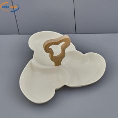 ANTIPASTIERA PORCELLANA 3 SCOMPARTI