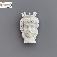 CALAMITA TESTA DI MORO UOMO BIANCO CM H 6.