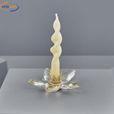 BOMBONIERA PORTA CANDELA CORONA ORO