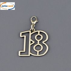 CIONDOLO 18 ANNI IN ARGENTO CM 3