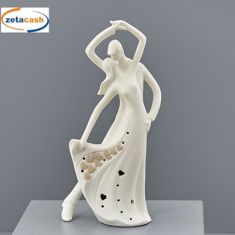 COPPIA BALLERINI CON LUCE A LED H 27 5 CM