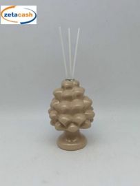 PROFUMATORE IN PORCELLANA PIGNA TORTORA H.13 CM.