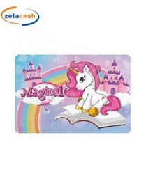 TOVAGLIETTA COLAZIONE PLASTIFICATA UNICORNO 45 X 30CM