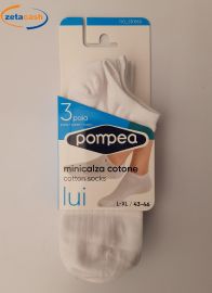 FANTASMINO UOMO BIANCO 3 PEZZI POMPEA TG 43 46