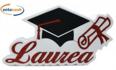 LAUREA POLESTIROLO CON GLITTER CM 39 X 21 X 5