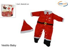 VESTITINO BABY BABBO NATALE CON CAPPELLINO