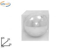 PALLA PLASTICA SILVER LUCIDA CM 25