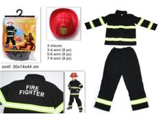 COSTUME CARNEVALE BIMBO POMPIERE