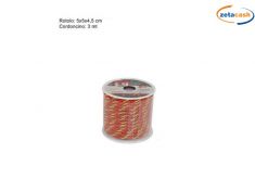 NASTRI DECORATIVI CORDONCINO BICOLORE ROSSO MT. 3