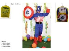 COSTUME CARNEVALE BIMBO SUPER EROE 9\12 ANNI