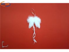 APPENDINO ALI CON PIUME E PENDENTI E PERLE H. CM. 15