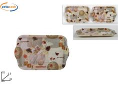 VASSOIO RETT. NATALIZIO 34 X 22 CM