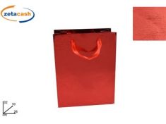 BUSTA METALIZZATA ROSSO H 32 L 26 CM