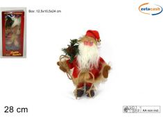 BABBO NATALE CON MUSICA E MOVIMENTO H CM. 28