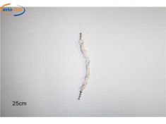 PENDENTE CM. 25 CON PERLE E PAILLETTES COLORE SILVER