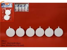 6 PALLE IN POLISTIROLO DECOUPAGE DIAMETRO CM. 8