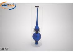 PUNTALE IN VETRO BLU LUCIDO