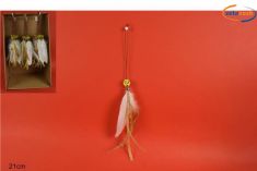 APPENDINO PIUMA BIANCA CON DECORAZIONI ORO