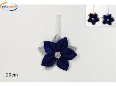 APPENDINO FIORE NATALIZIO BLU CM. 20
