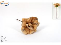 STELO ROSA CON GLITTER ORO H. CM. 30