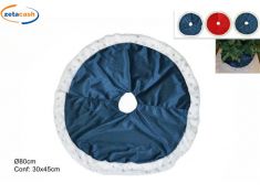 TAPPETO COPRI BASE ALBERO DI NATALE CM. 80