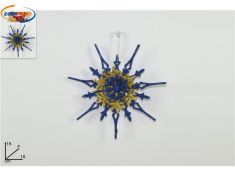 APPENDINO FIOCCO DI NEVE 3D BLU/ORO