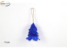 APPENDINO ALBERELLO PIUME BLU H. 15 CM.