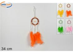 SCACCIAPENSIERI COLORATI CON PIUME