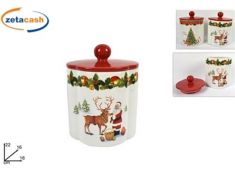 BARATTOLO CERAMICA DECORO NATALIZIO