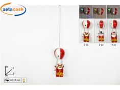 DECORAZIONE IN LATTA SU MONGOLFIERA CON LUCI