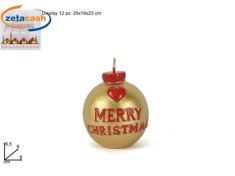 CANDELA NATALIZIA FORMA PALLA DI NATALE