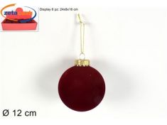 SFERA NATALIZIA BORDEAX 12 CM