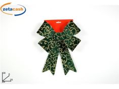 FIOCCO IN VELLUTO VERDE DECORO ORO