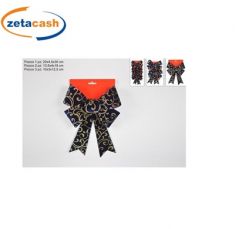 FIOCCHI IN VELLUTO BLU CON DECORO IN GLITTER ORO