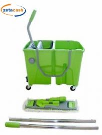 CARELLO DOLLY DOPPIA VASCA CON STRIZZATORE E MANICO