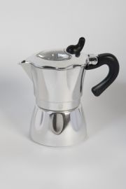 CAFFETTIERA IN ALLUMINIO A 2 TAZZE CON MANICO ANTIBURN