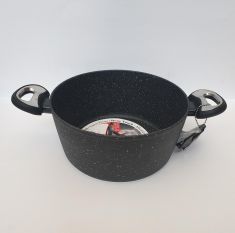 CASSERUOLA CRISTIAN CHEF PER INDUZIONE CON 2 MANICI DIAM24CM